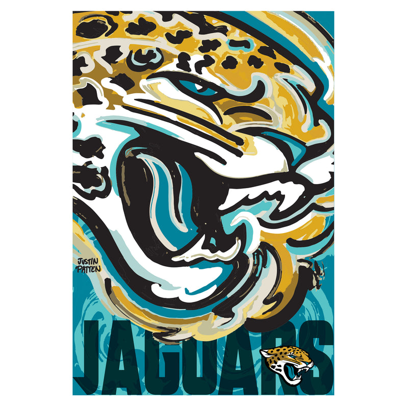 Jacksonville Jaguars, Suede GDN, Justin Patten Logo,14s3814jpal