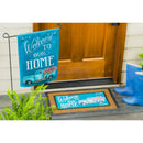 Floral Truck Welcome Garden Suede Flag,14s8397