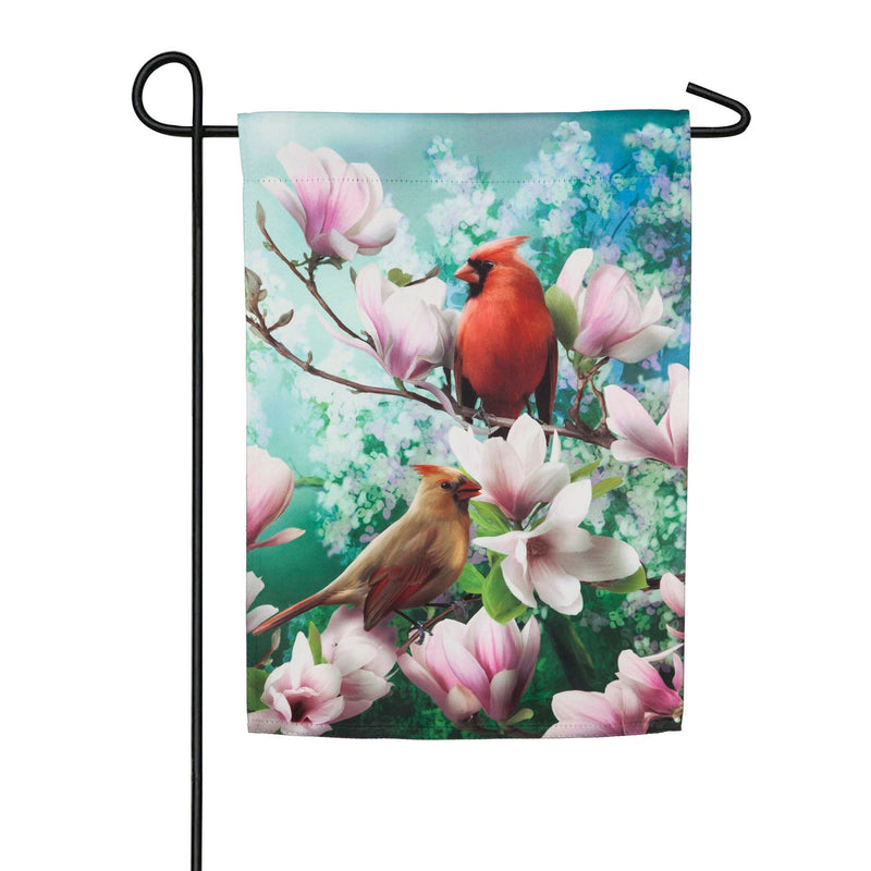 Cardinal Family Garden Suede Flag,14s9008