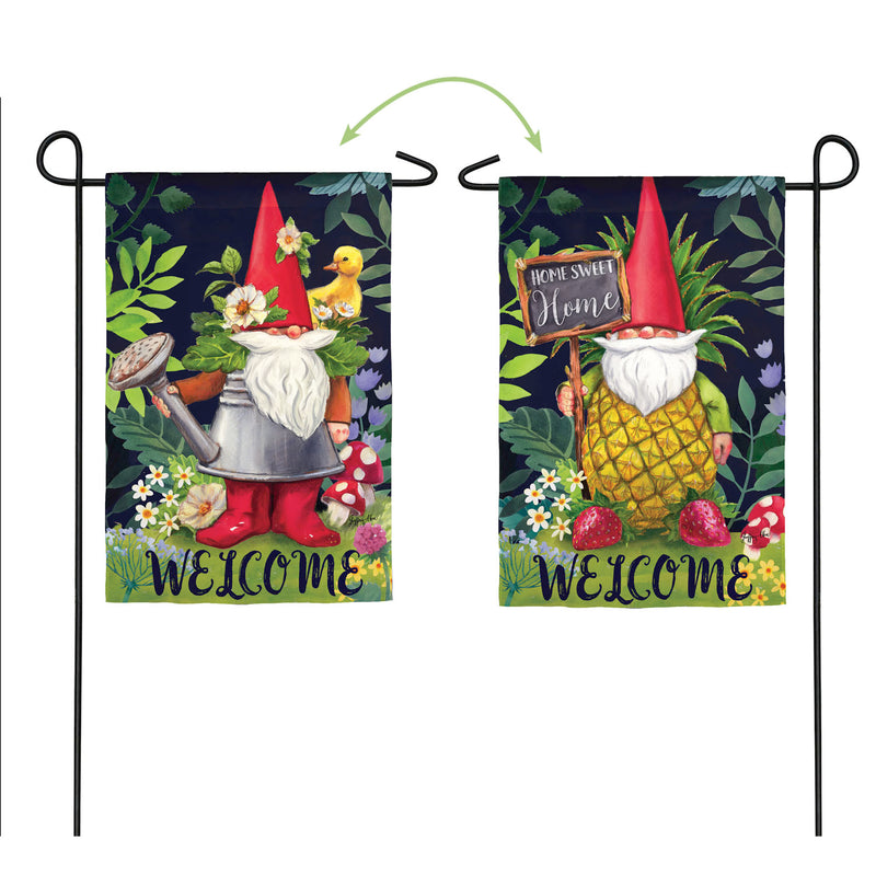 Gnomes in the Garden Garden Suede Flag,14s9020fb