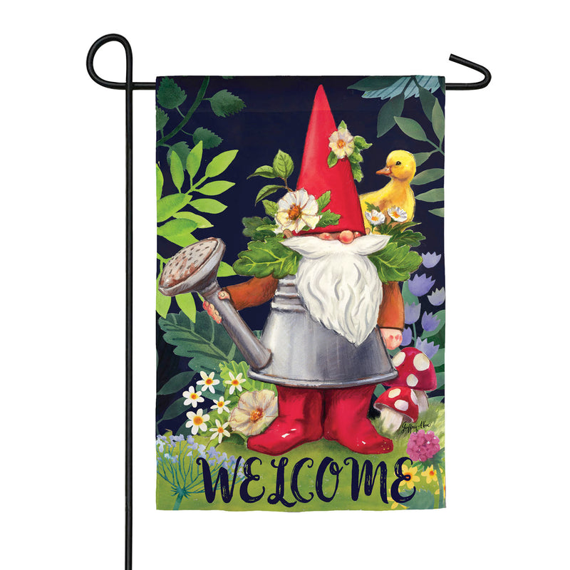 Gnomes in the Garden Garden Suede Flag,14s9020fb