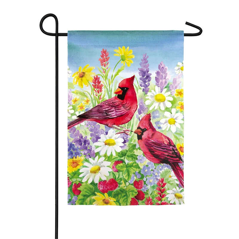 Summer Cardinals Garden Suede Flag,14s9192