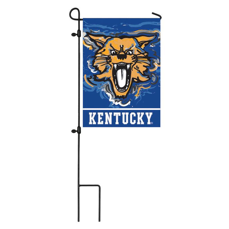 Evergreen Flag,University of Kentucky, Suede GDN Justin Patten,12.5x0.1x18 Inches