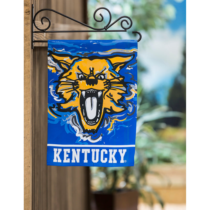 Evergreen Flag,University of Kentucky, Suede GDN Justin Patten,12.5x0.1x18 Inches