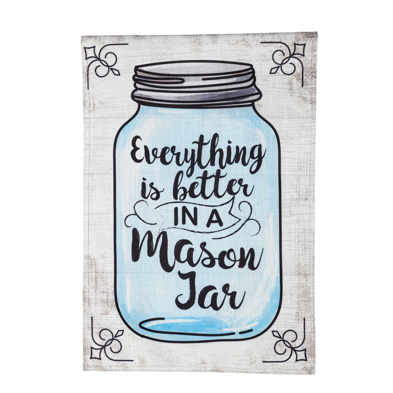 Better in a Mason Jar Garden Strie Flag,14t10322