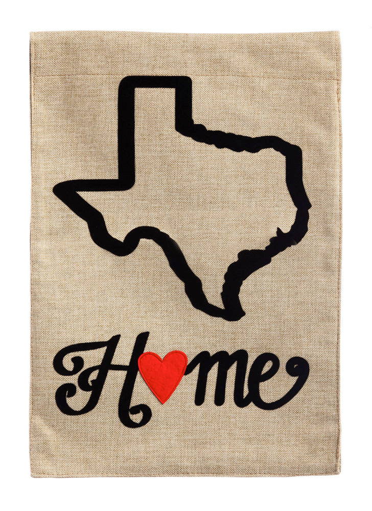 Evergreen Texas State of My Heart Burlap Garden Flag, 18'' x 12.5'' inches