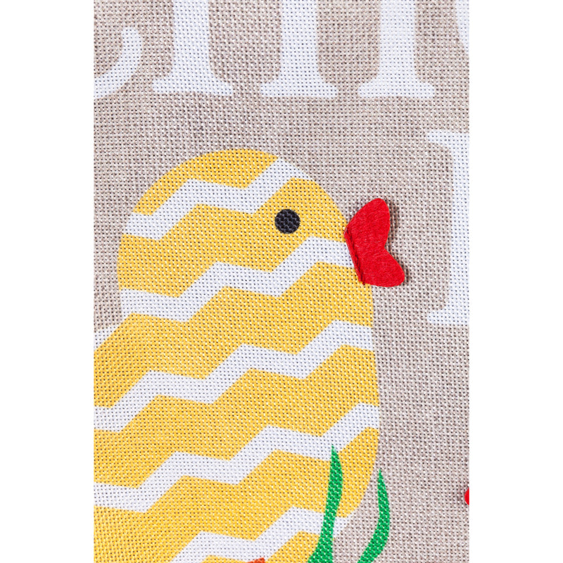 Chicks Rule Garden Burlap Flag,14b8400