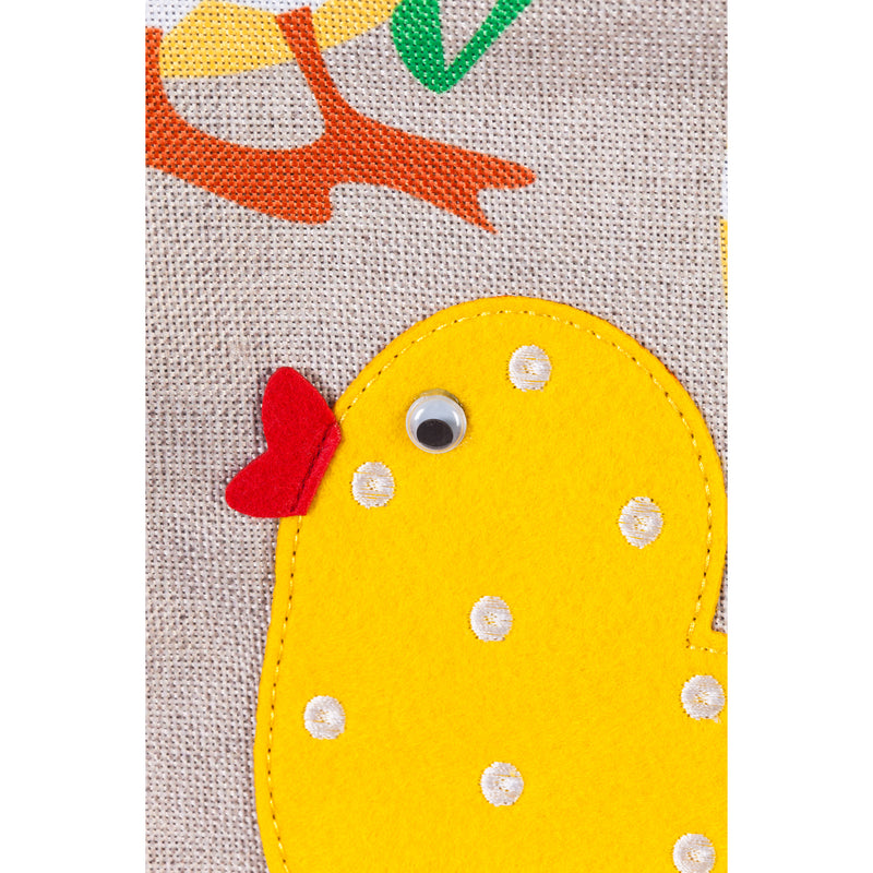 Chicks Rule Garden Burlap Flag,14b8400