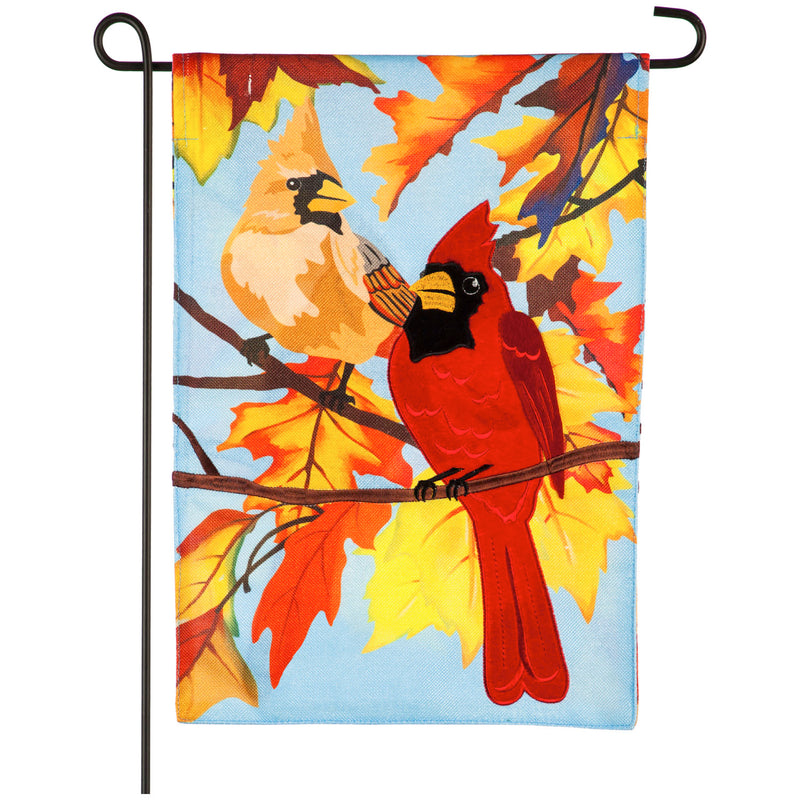 Cardinal Couple Garden Burlap Flag,14b9408