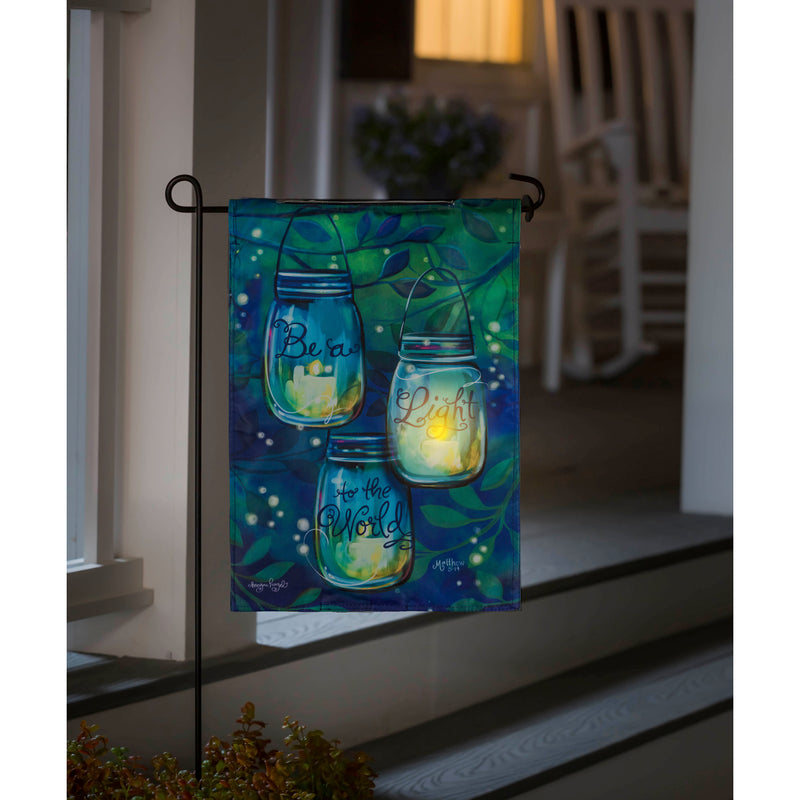 Be A Light Solar Flicker Flame Garden Flag,14fl9767