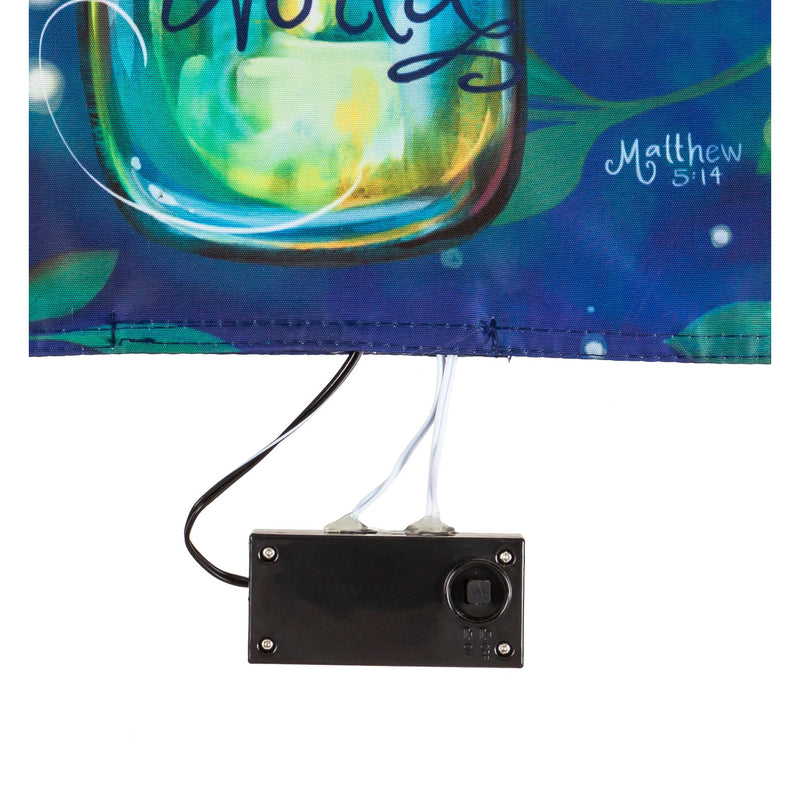 Be A Light Solar Flicker Flame Garden Flag,14fl9767