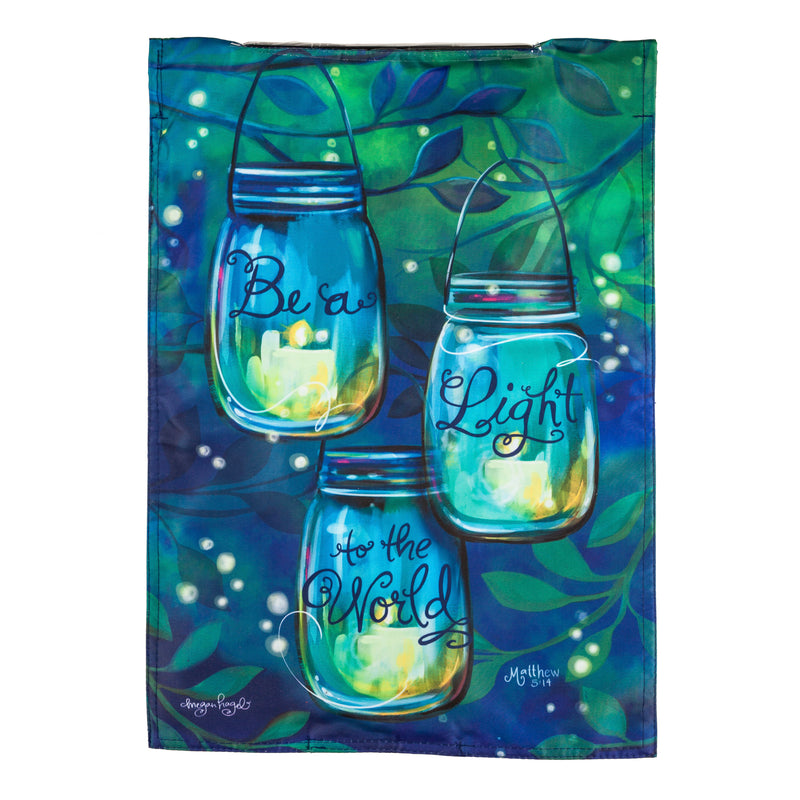 Be A Light Solar Flicker Flame Garden Flag,14fl9767