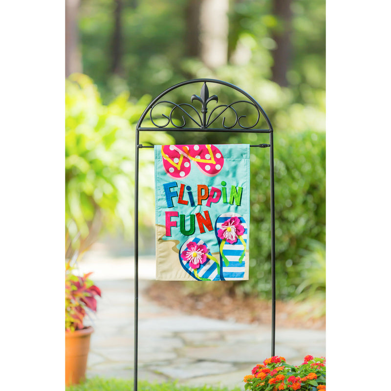 Flippin Fun Garden Linen Flag,14l9167