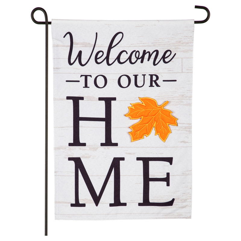 Evergreen Welcome to Our Home Interchangeable Icon Garden Linen Flag, 18'' x 12.5'' inches