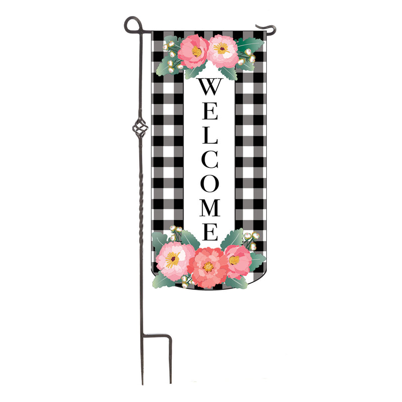 Evergreen Spring Floral Welcome Everlasting Impressions Textile DÃ©cor, 28'' x 12.5'' inches