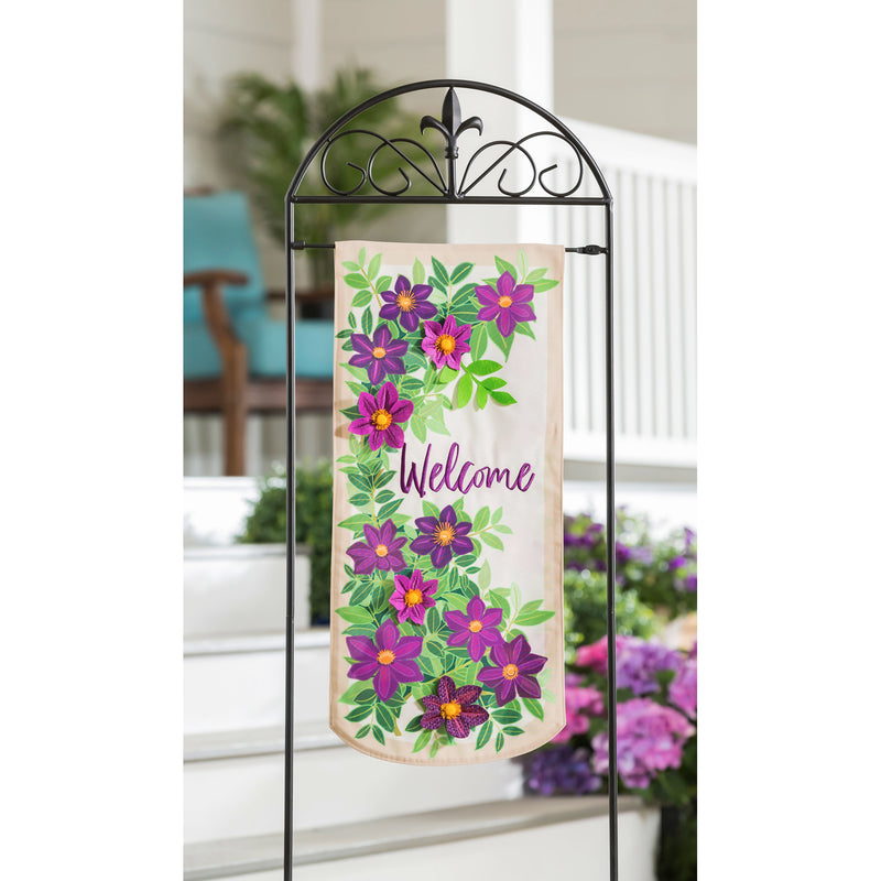 Clematis Welcome Everlasting Impressions Textile Décor,14l9666xl