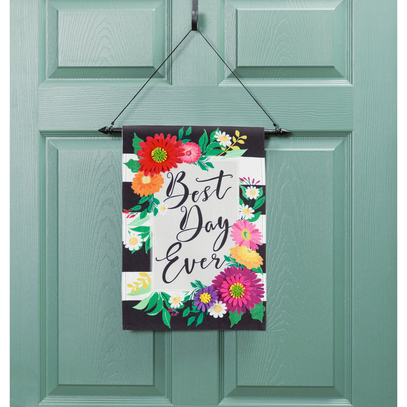 Best Day Ever Garden Linen Flag,14l9829