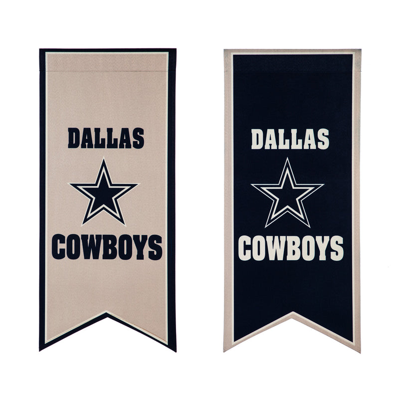 Evergreen Dallas Cowboys, Flag Banner, 28'' x 12.5'' inches