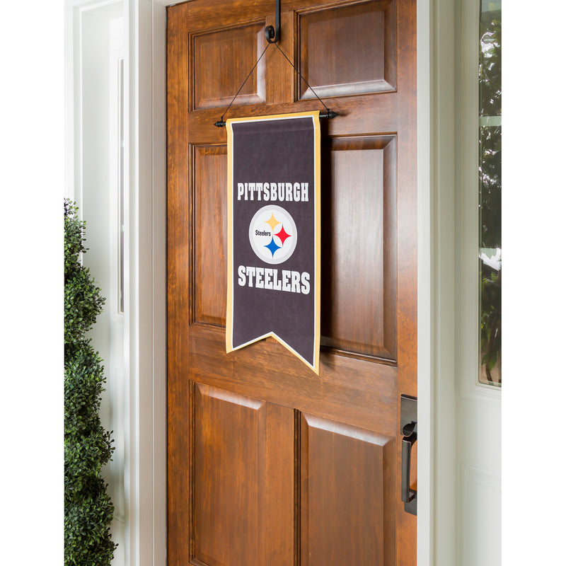 Evergreen Pittsburgh Steelers, Flag Banner, 28'' x 12.5'' inches