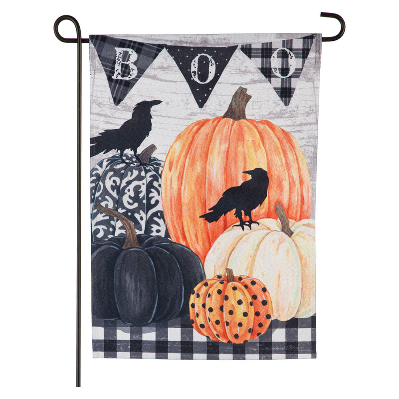 Pumpkins and Crows Garden Linen Blackout Flag,14lb9217