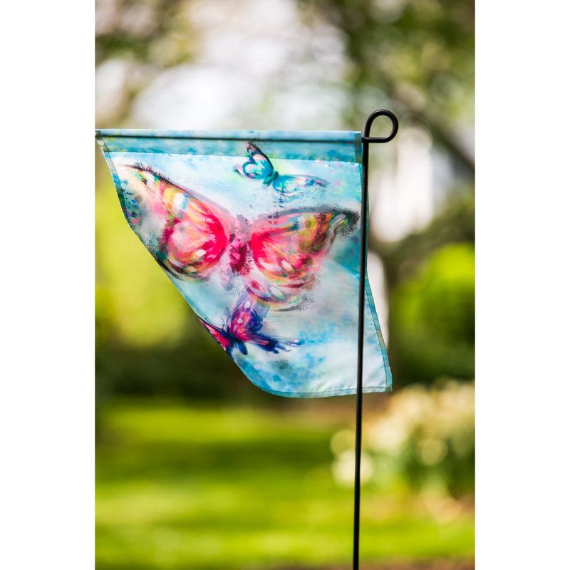 Butterfly Kaleidoscope Garden Organza Flag,14o8433