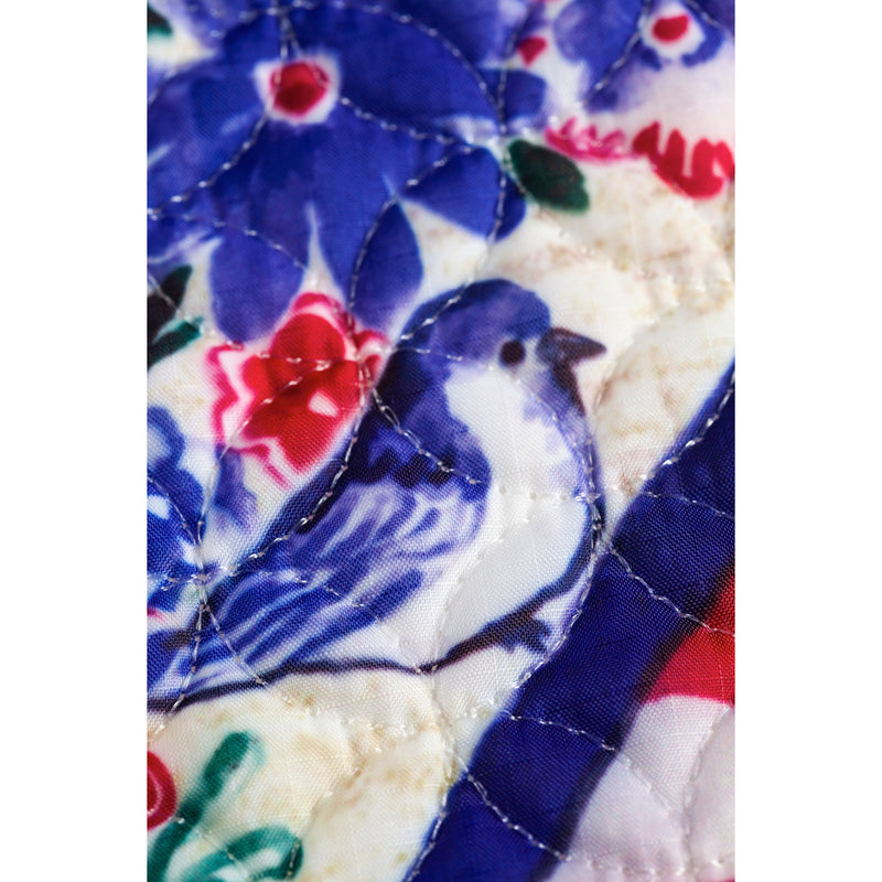 Birdhouse Wreath Garden Quilted Flag,14q9877