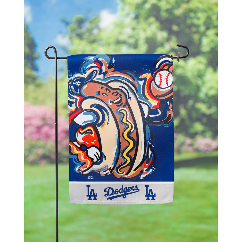 Evergreen Los Angeles Dodgers, Suede GDN Justin Patten, 18'' x 12.5'' inches