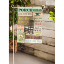 Porch Rules Garden Suede Flag,14s4878