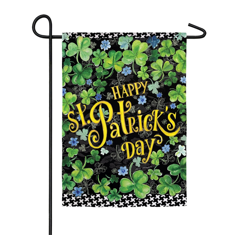 Happy St. Patrick's Day Garden Suede Flag,14s8427