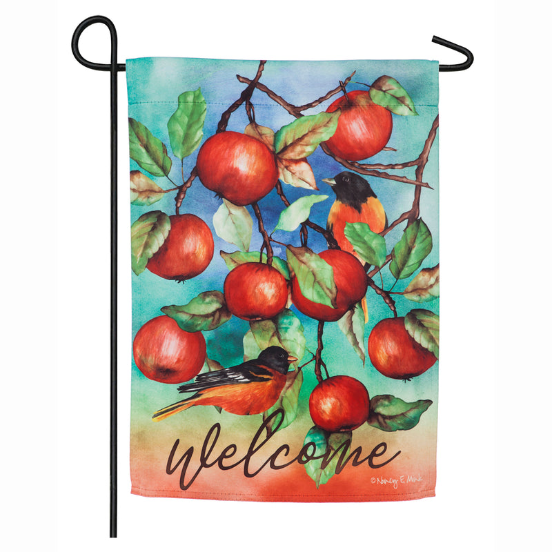 Autumn Apples Garden Suede Flag,14s8589