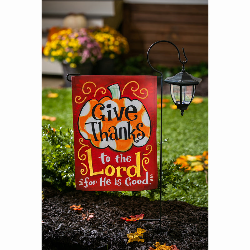 Give Thanks to the Lord Garden Suede Flag,14s8659bl