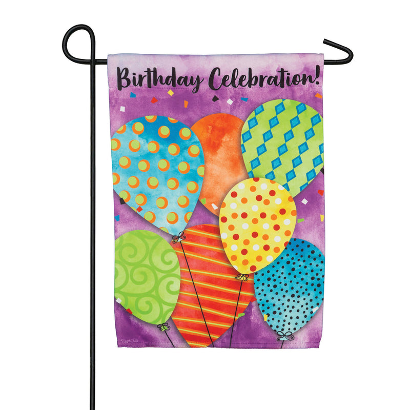 Birthday Celebration Garden Suede Flag,14s8977fb