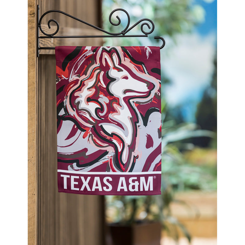Evergreen Texas A&M, Suede GDN Justin Patten, 18'' x 12.5'' inches