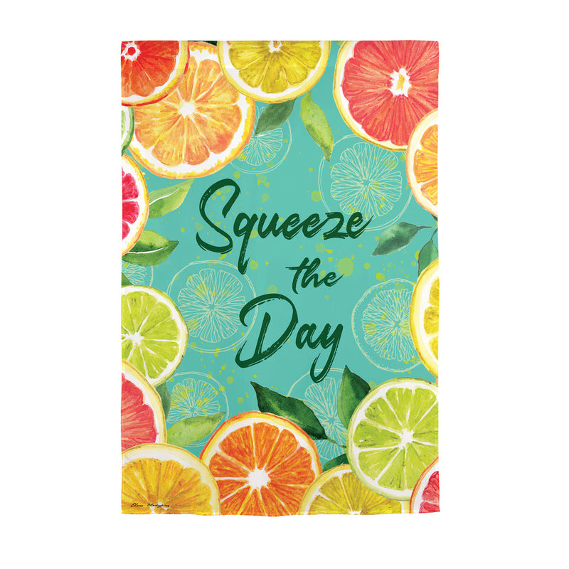 Citrus Squeeze the Day Garden Suede Flag,14s9825