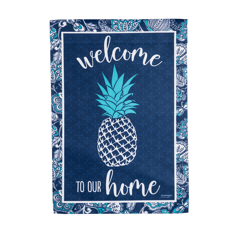 Pineapple Garden Suede Flag,14s9890