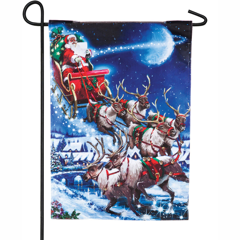 Christmas Eve Solar LED Garden Flag,14sl8160