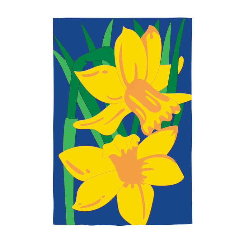 Daffodils Applique House Flag,15114an