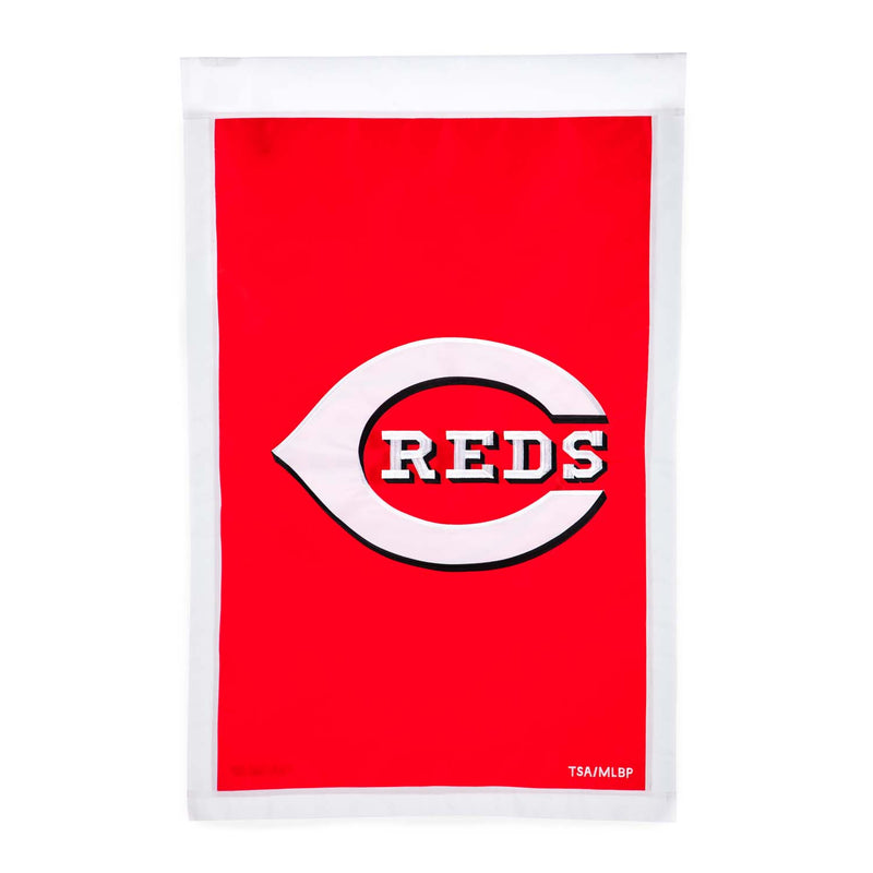 Evergreen Flag,Applique Flag, Reg, Cincinnati Reds,44x28x0.1 Inches