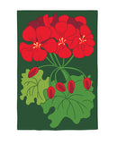 Geraniums Applique House Flag,15751an