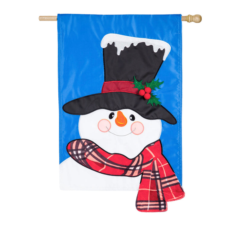 Baby It's Cold Outside Snowman House Applique Flag,159069