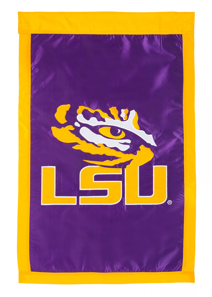 Evergreen Flag,LSU, Double Sided,29x44x0.1 Inches