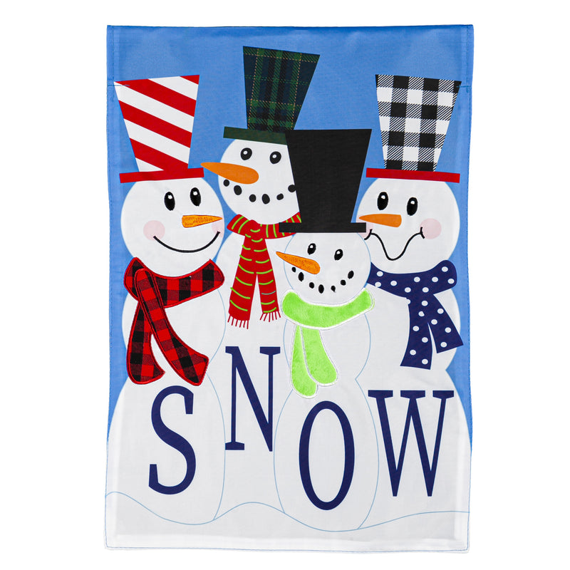 Snow Friends House Applique Flag,159345