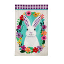 Gingham Bunny House Applique Flag,159405