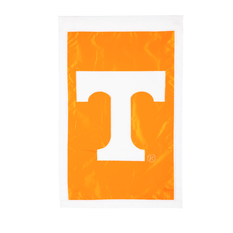 Evergreen Flag, Applique, Reg, U of Tennessee, Double Sided, 44'' x 28'' inches