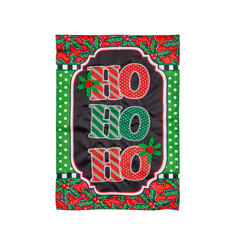 Ho Ho Ho Applique House Flag,159575