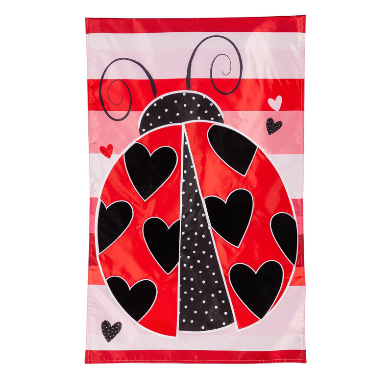 Love Bug Applique House Flag,159688