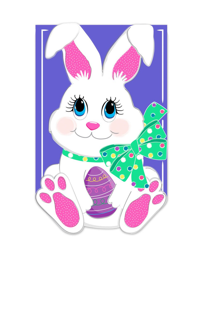 Easter Bunny Applique House Flag,159698