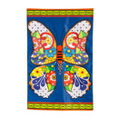 Talavera Butterfly Applique House Flag,159705