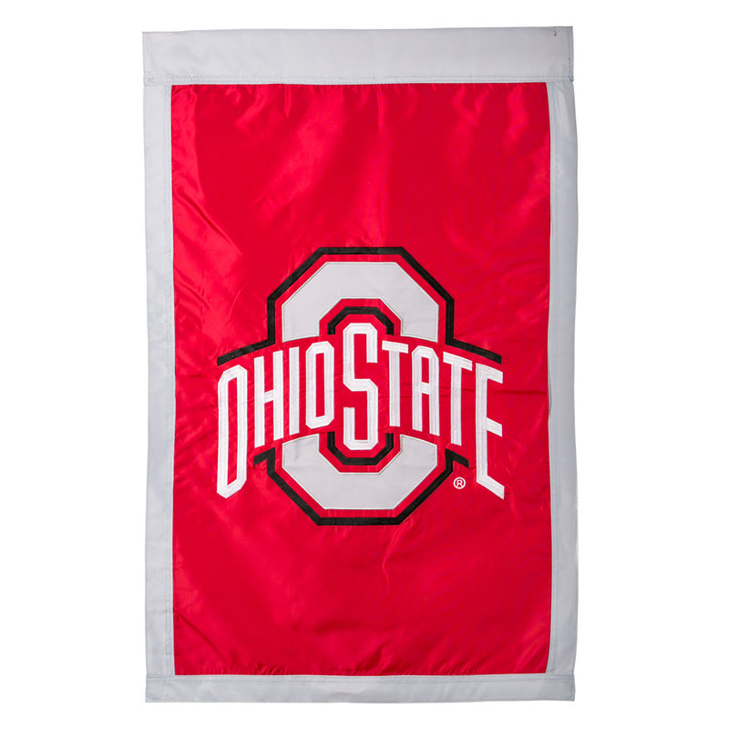 Evergreen Flag,Applique Flag, Reg, Ohio State, Double Sided,28x0.1x44 Inches