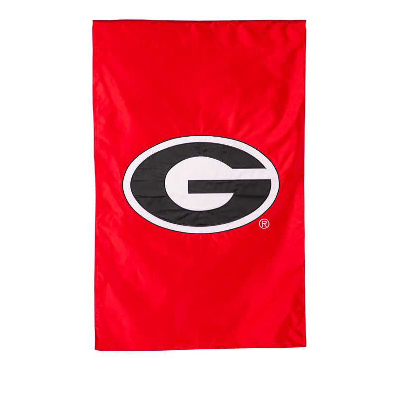 Evergreen Flag,Applique Flag, Reg, University of Georgia,28x44x0.1 Inches